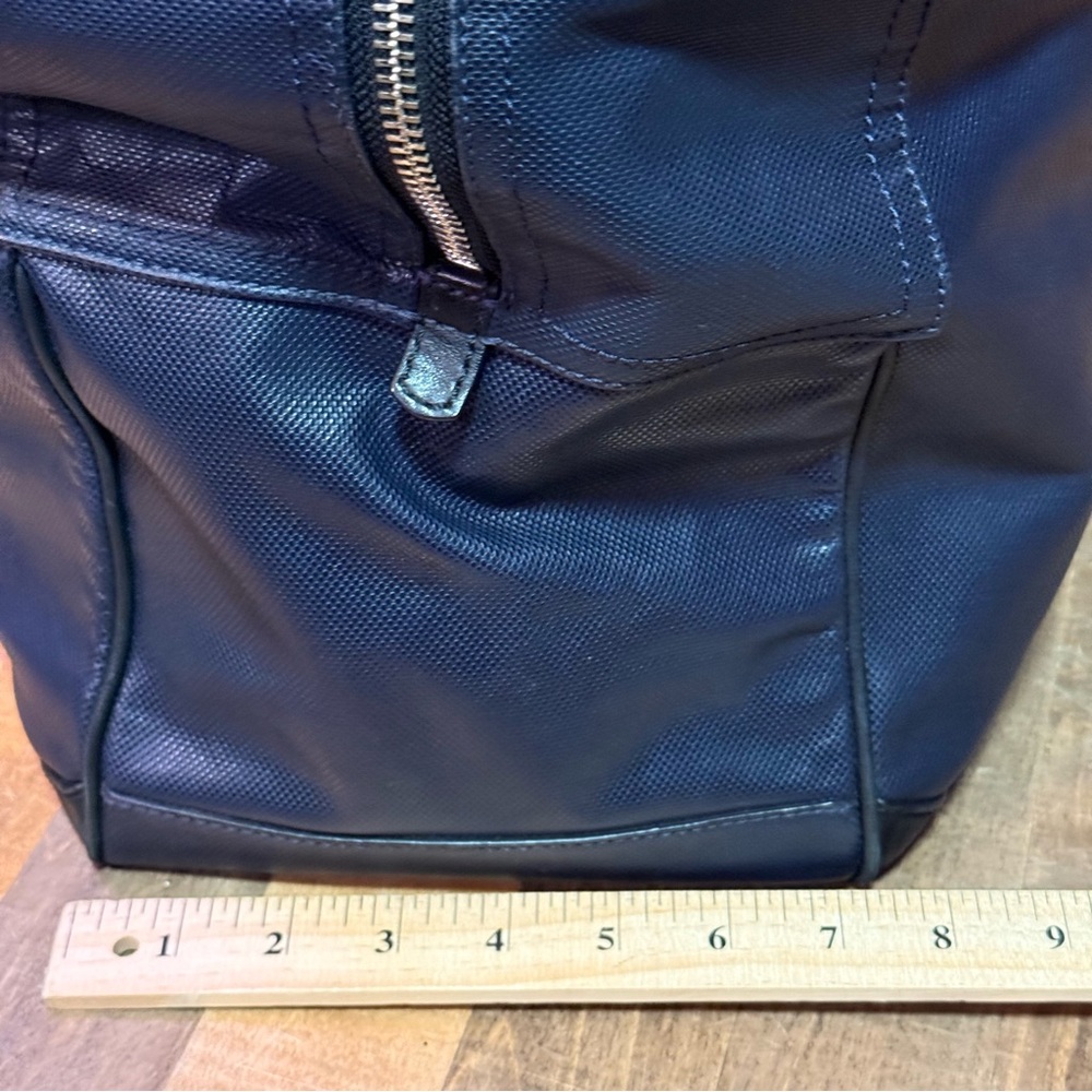 Coach Gotham Textured Leather Duffle Bag – Navy Blue (Style No. F54786) - Picture 11 of 14